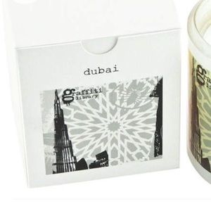 Graffiti Library Candle Dubai Desert Saffron